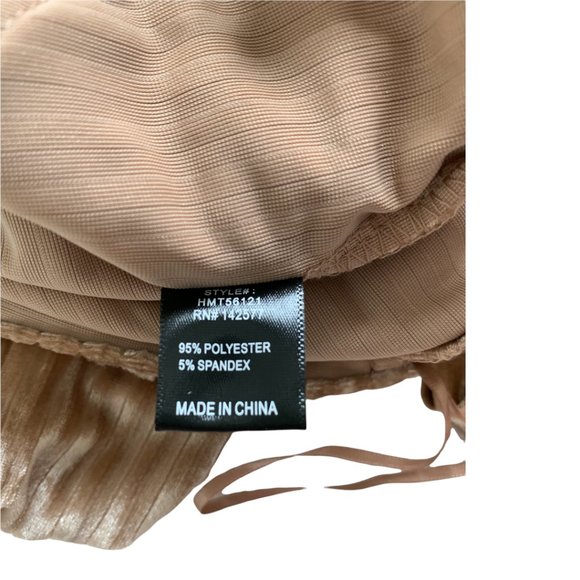 Haute Monde Women's Velvet Corset crop top with long sleeves size Medium New - Picture 4 of 5